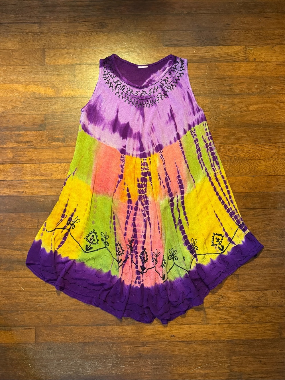Y2K Tie-Dye Babydoll Dress